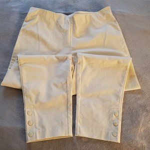 QVC Joan Rivers Pull On Straight Leg Corduroy Pant w/ Snaps